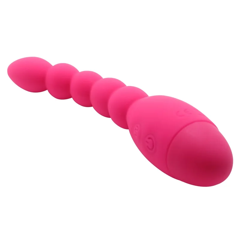 New silicone 10 Speed powerful probe Bendable G Spot flexible Vibrator anal butt plug beads Dildo Vibration Sex Toys men Women | Красота и