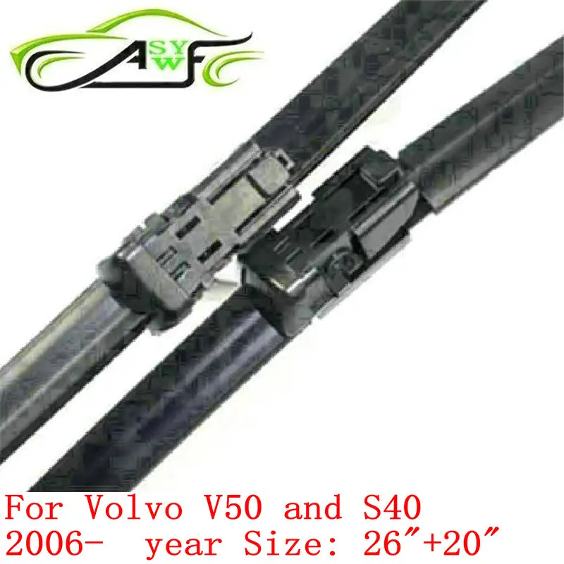 

Бесплатная доставка щетка стеклоочистителя для Volvo V50 (с 2006 года) и S40 (с 2006 года) 26 "+ 20" кнопочный Тип стеклоочистителя