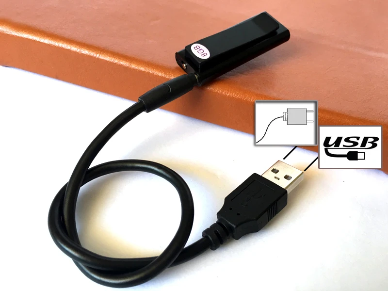 Мини 8 Гб клип USB Голосовая активация цифровой Аудио Диктофон Mp3 50 часов записи#5