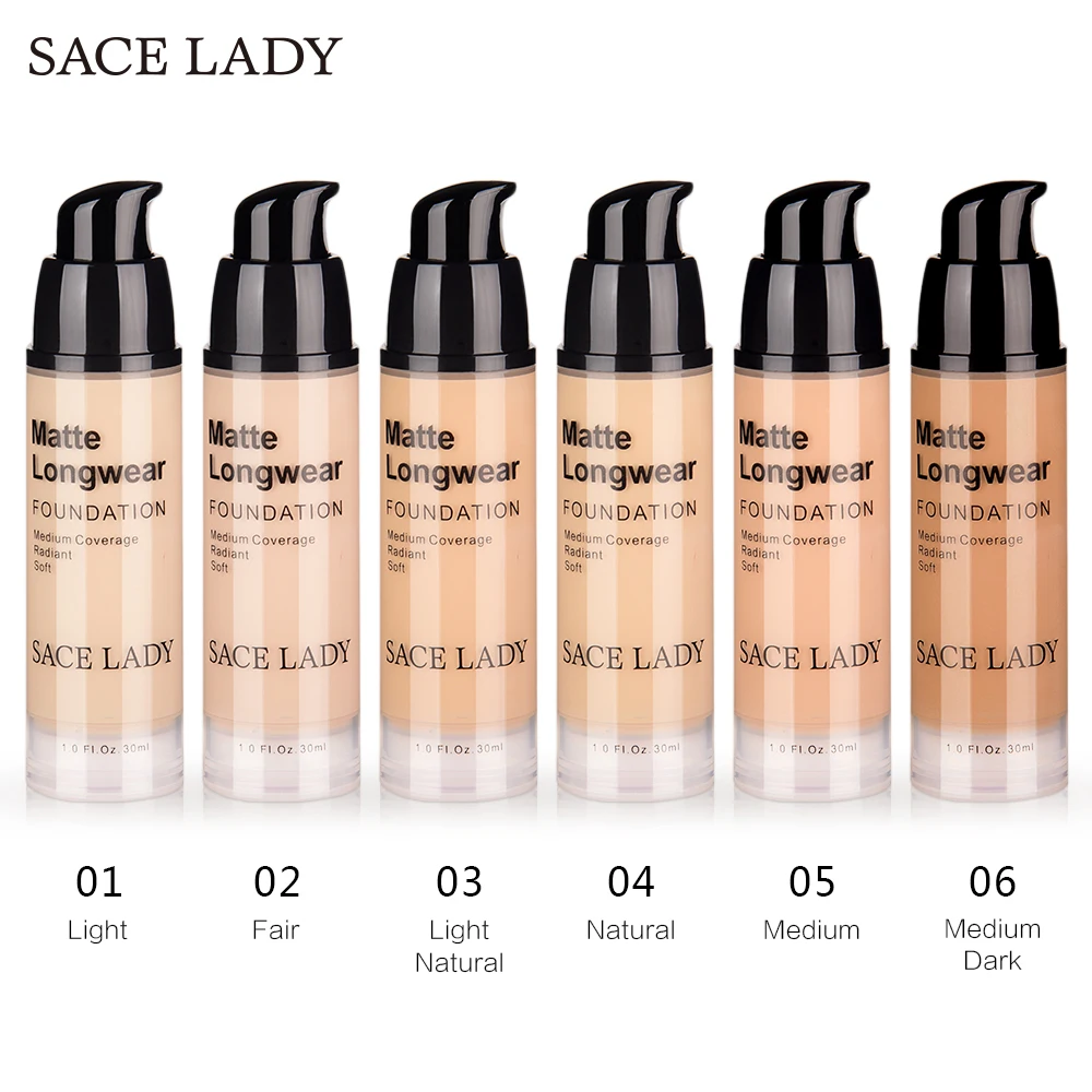 SACE LADY 30 мл основа для макияжа лица профессиональная макияж темной кожи Матовый