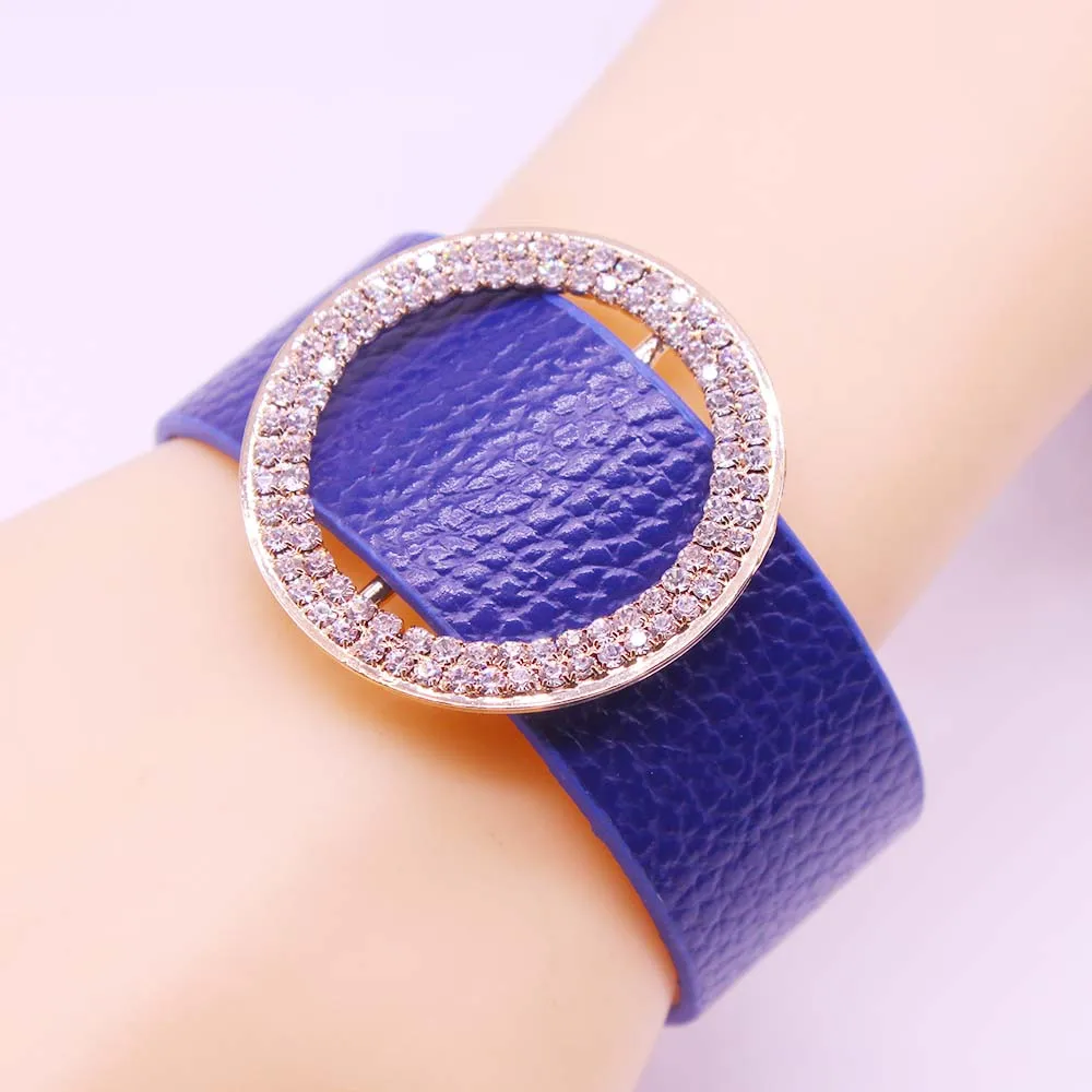 Женский широкий кожаный браслет D &amp Браслет-манжета в европейском стиле