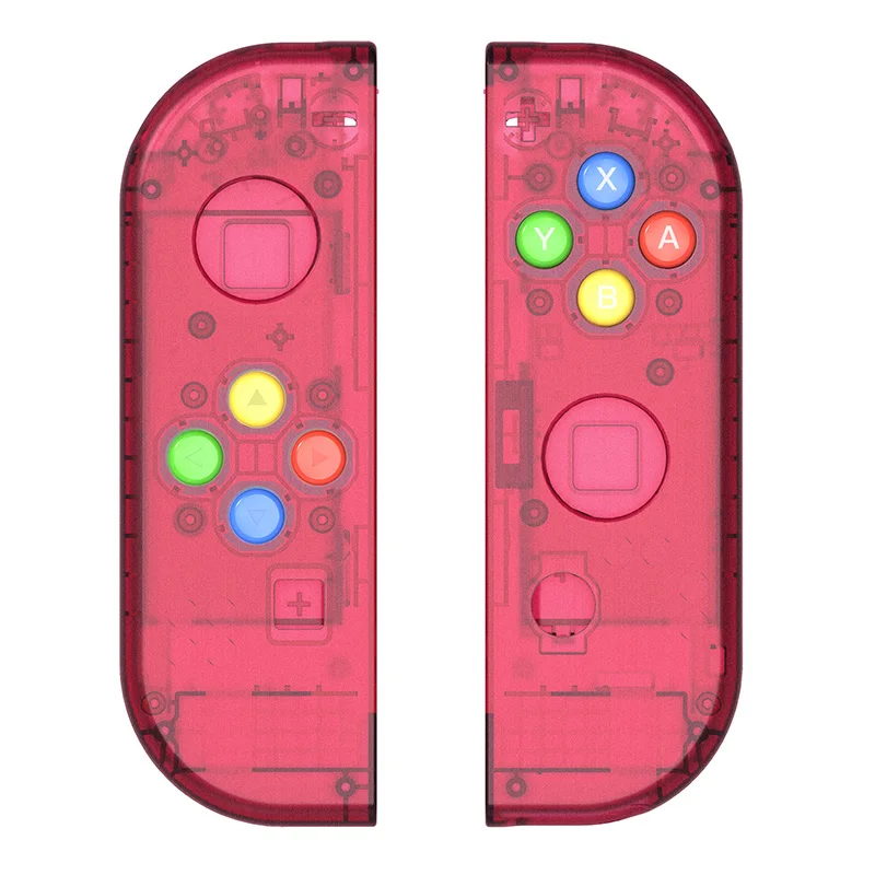 Red clear shell Myriann полный комплект Замена корпус в виде ракушки для shand переключатель NS портативная игра - Цвет: Red clear shell