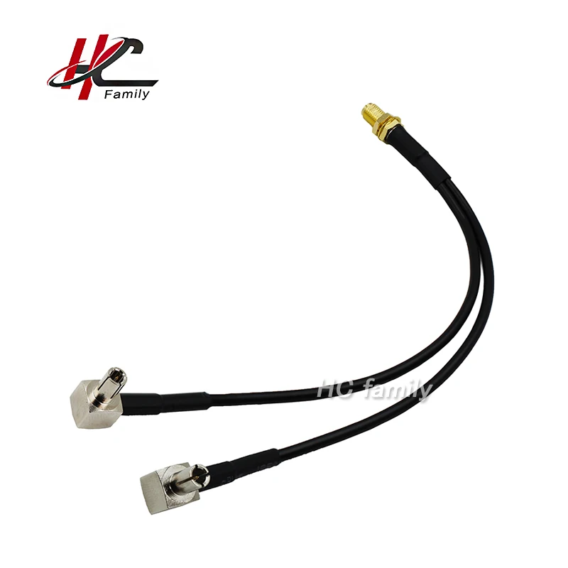 15 см 30 4G LTE модем кабель sma гнездо к y Тип TS9 CRC9 угловой разъем сплиттер Сумматор