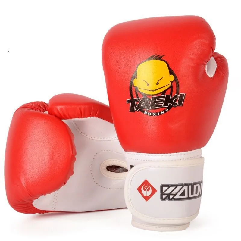 Детские Боксерские перчатки из искусственной кожи прочные для ММА ударов по