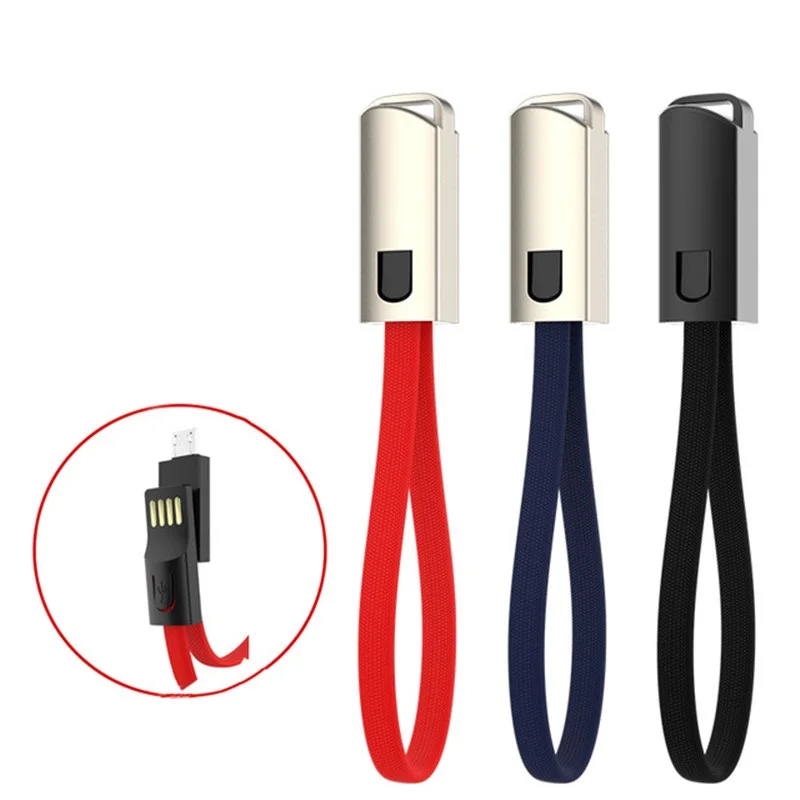 Портативный брелок USB кабель для передачи данных iPhone Micro usb type C Быстрая зарядка