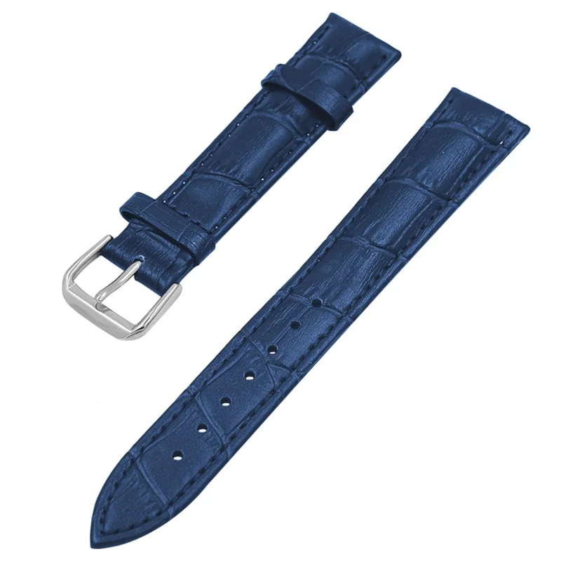 Blue FIFATA 18 20 22 24 мм Смарт часы кожаный ремешок для Huami Amazfit Stratos 2 для samsung для Garmin Vivoactive3 для huawei GT - Цвет: Blue