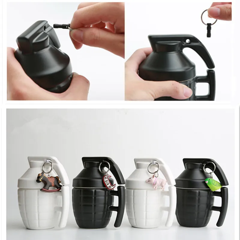 Classical Grenade Coffee Mugs Practical Water cup with Lid Granada Creativa Taza de cafe Tea Cup For Birthday Girl Gift | Дом и сад