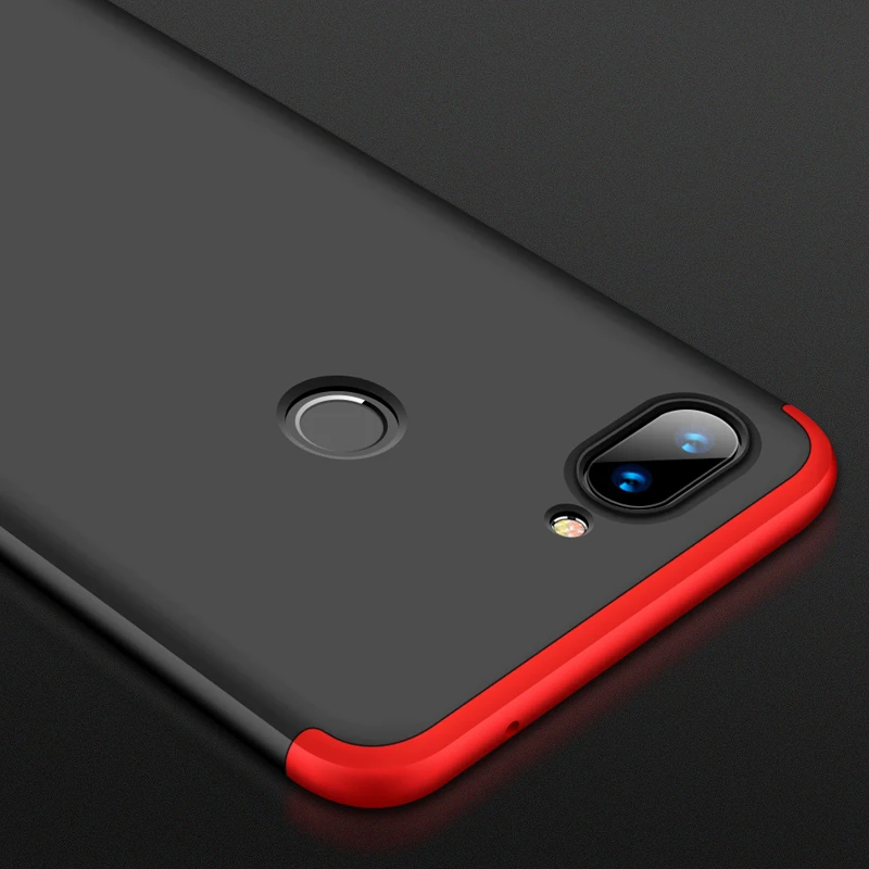 GKK 3 в 1 чехол для Xiaomi mi 8 lite 360 полноразмерный ударопрочный Матовый Жесткий Чехол