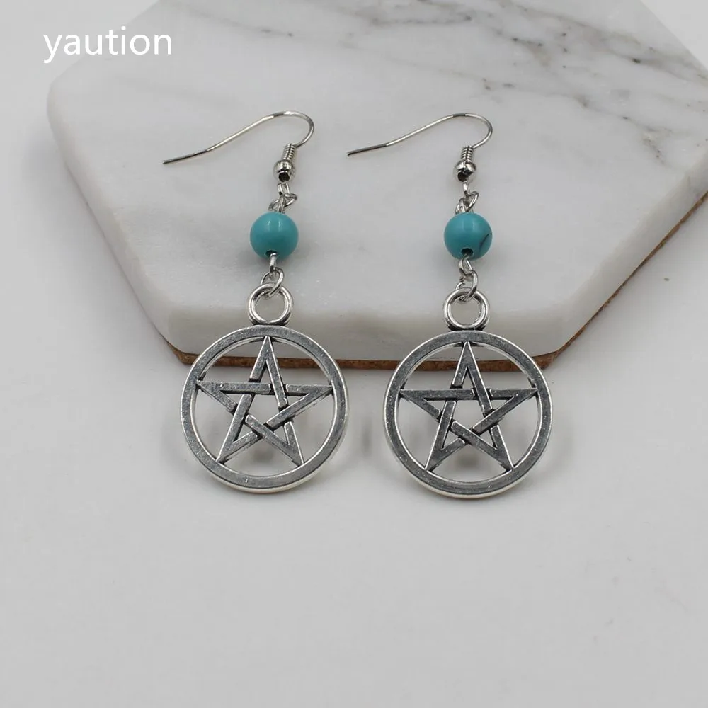 Винтажные серьги с пятью звездами 1 шт. | Украшения и аксессуары