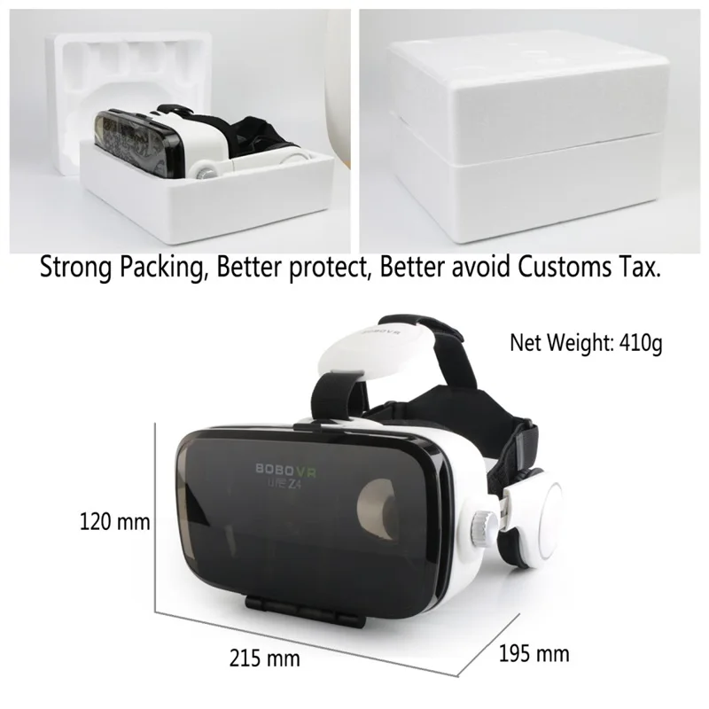 Горячая очки виртуальной реальности BOBOVR Z4 VR BOX Google Картон gafas realidad 3D Виртуальная