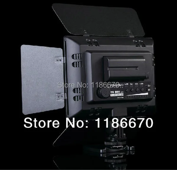 Бесплатная доставка! Светодиодная вспышка для видеосъемки Φ YN300 + аккумулятор F570