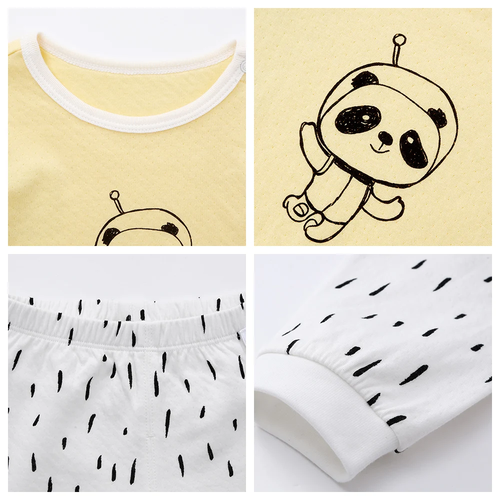 Balabala/новый осенний комплект одежды для маленьких девочек футболка с длинными