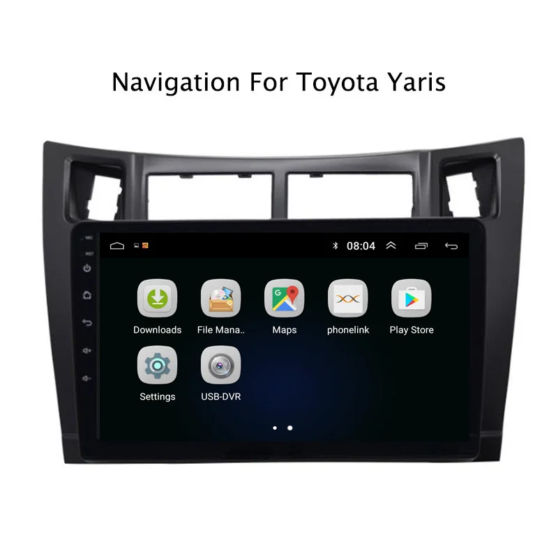 9 &quot2.5D IPS Android 8 1 автомобильный DVD GPS плеер для Toyota Yaris 2008 2009 2010 2011 Автомобильный