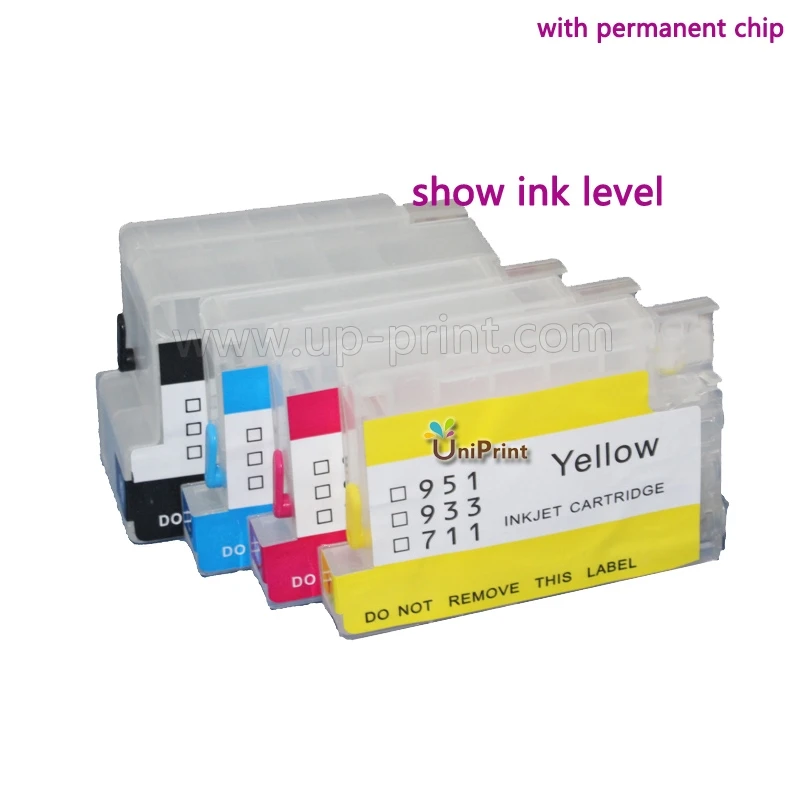 Для hp Officejet Pro 6100 6600 6700 7100 7110 7610 7612 H611a H711a H711g H711n H812a для hp 932 933 заправляемые чернильные картриджи