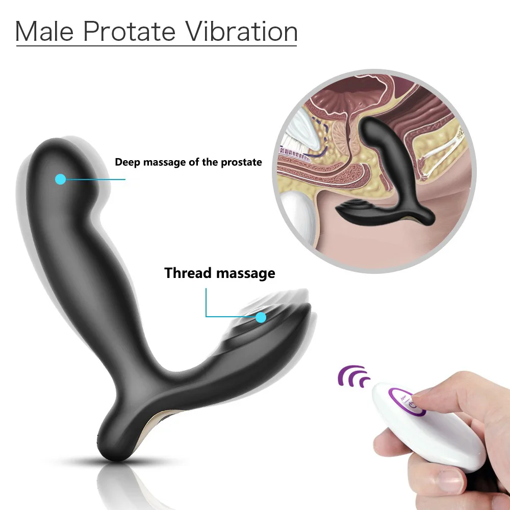 Мужской мастурбатор массажер простаты силиконовый вибратор для точки G Анальная