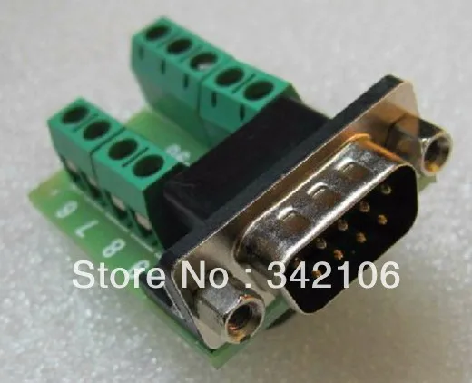 Free Shipping!!! 5pcs RS232 DB9 to turn Terminal connector | Электронные компоненты и принадлежности