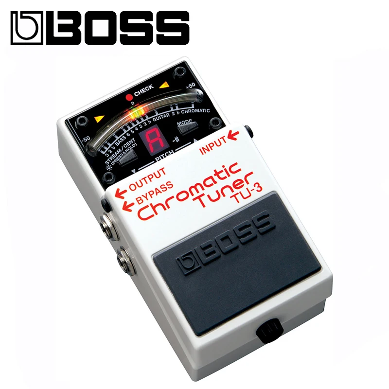 Boss TU 3 Хроматическая гитара и бас педаль тюнера с обмоткой медиаторами
