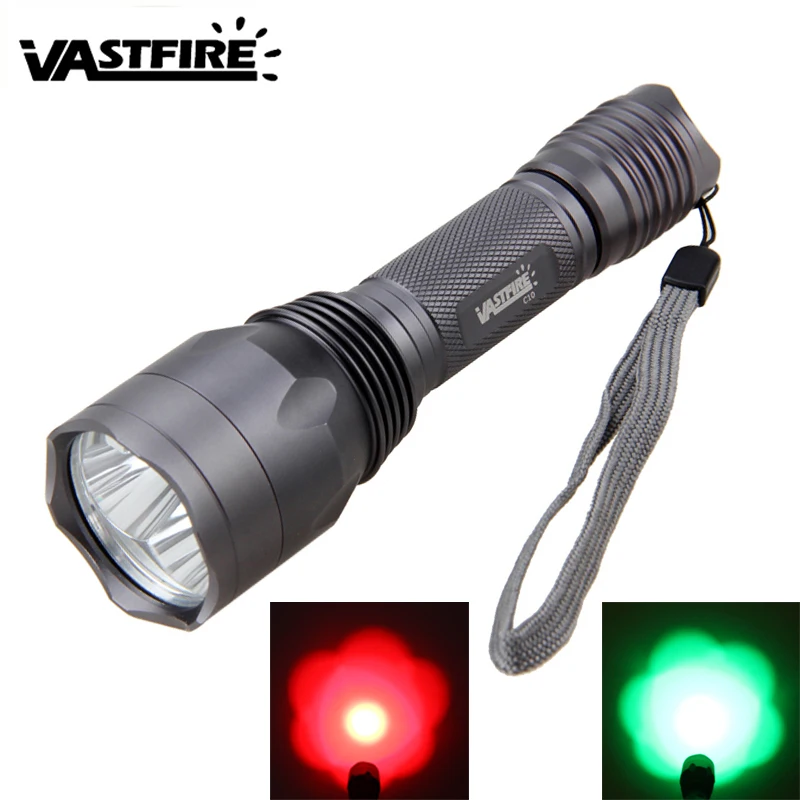 VASTFIRE 10000Lm 3x XPE Q5 зелено красный светодиодный тактический фонарь 250 ярдов