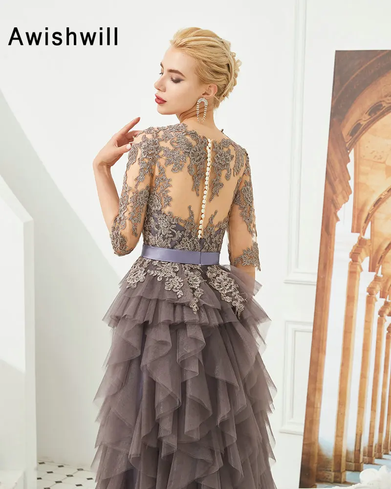 2020 Vestidos de Fiesta Noche элегантное женское длинное формальное платье с рукавами 3/4