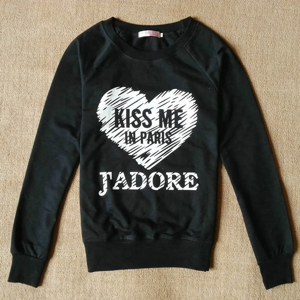 2015 новых мужчин толстовка мода письмо печатные с длинным рукавом о женщин