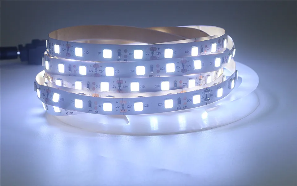 5 M 600/300 светодиодный SMD 5054 Светодиодные ленты свет не Водонепроницаемый DC 12 V лента ярче, чем 5050 5630 3528 холодный белый/теплый белый