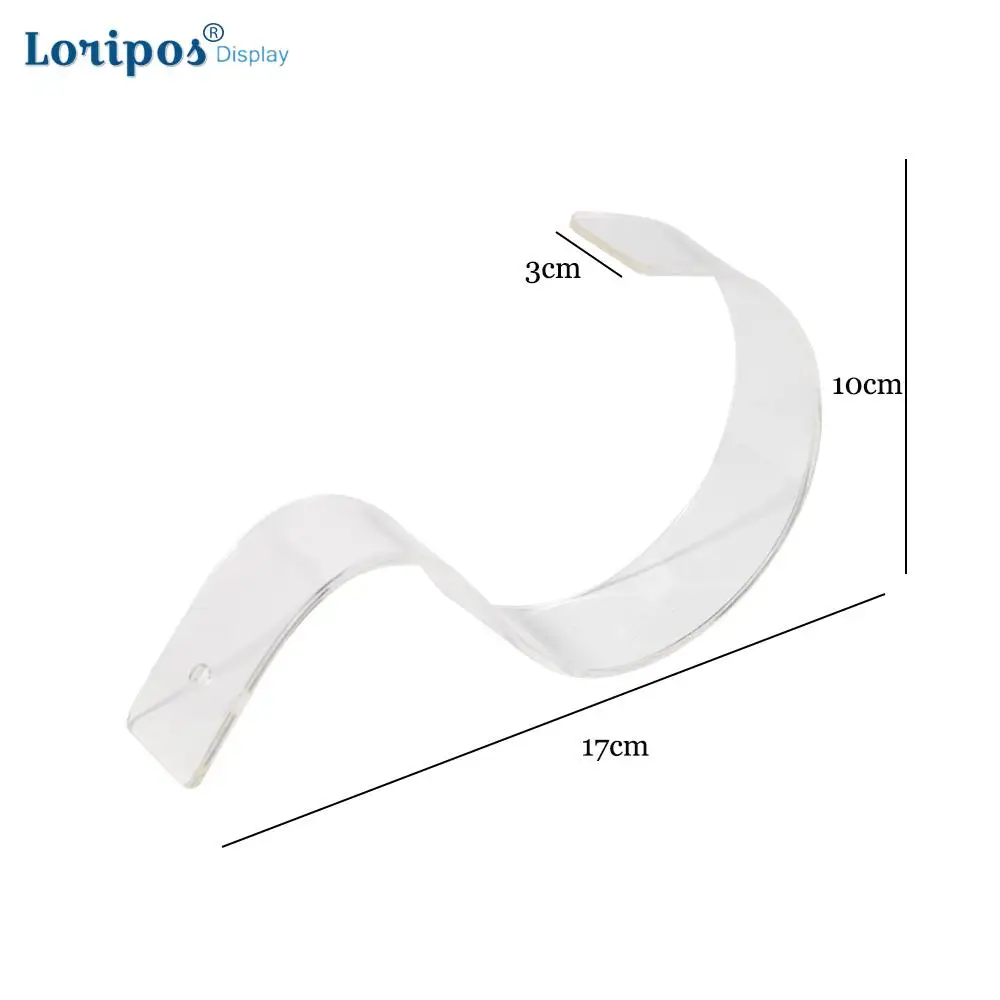 20 шт. прозрачные черные акриловые ленты витрины стойки для пояса подставка