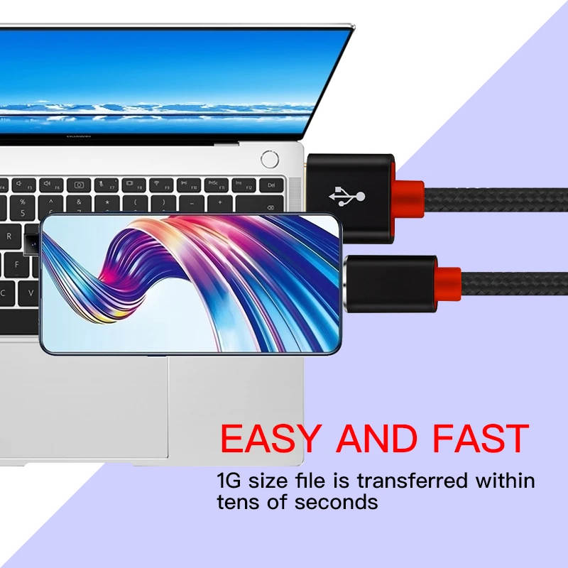 Lungfish Micro USB кабель 2.4A нейлон Быстрая зарядка USB кабель для передачи данных для samsung huawei Xiaomi Redmi Microusb зарядное устройство Micro USB кабель
