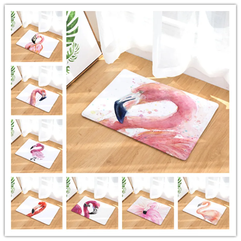 Фланелевые коврики с принтом фламинго для спальни гостиной ковры рисунком