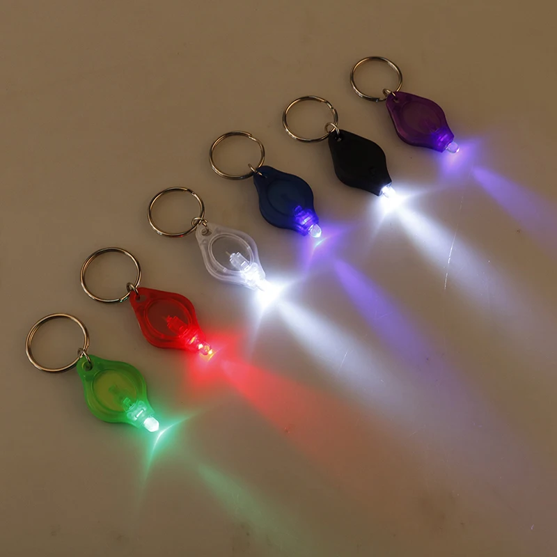 

Mini LED Flashlight Keychain Portable Keyring Light Torch Key Chain Emergency Camping Lamp Backpack Light