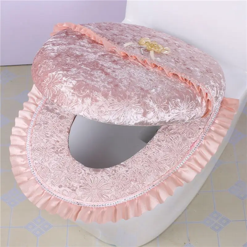 2 предмета/партия Водонепроницаемый сиденье для унитаза моющееся покрытие