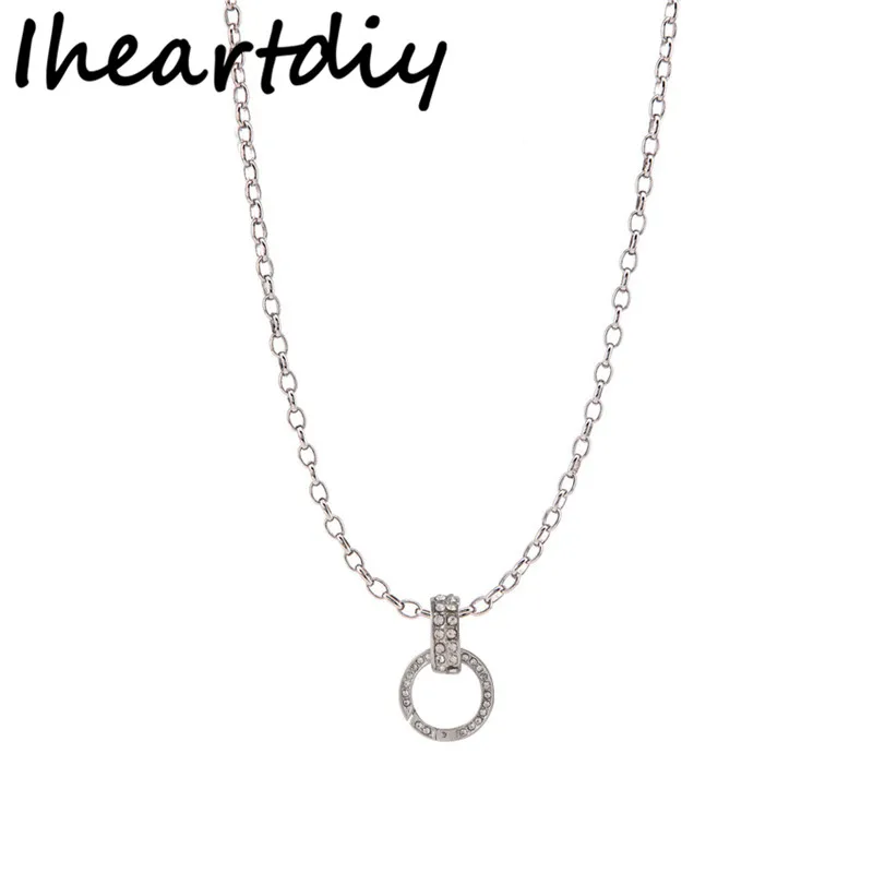 Горячая Распродажа Хрустальная Пружинная Застежка подвеска с цепочкой длиной 45