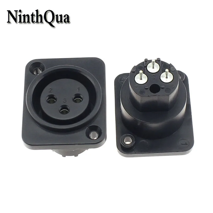 NinthQua 2 шт. XLR 3 контактный разъем гнездо для крепления на шасси P пластиковый замок