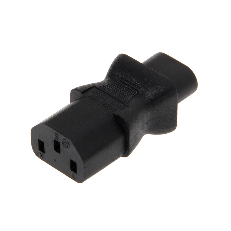 IEC 320 C13 3-Pin Female To C8 2-Pin Male Straight Power Plug Converter Adapter | Электроника