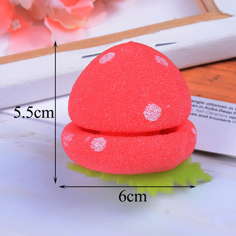 Горячие 5 шт./лот Губка Клубника бигуди для волос шарики мягкая пена анион Бенди