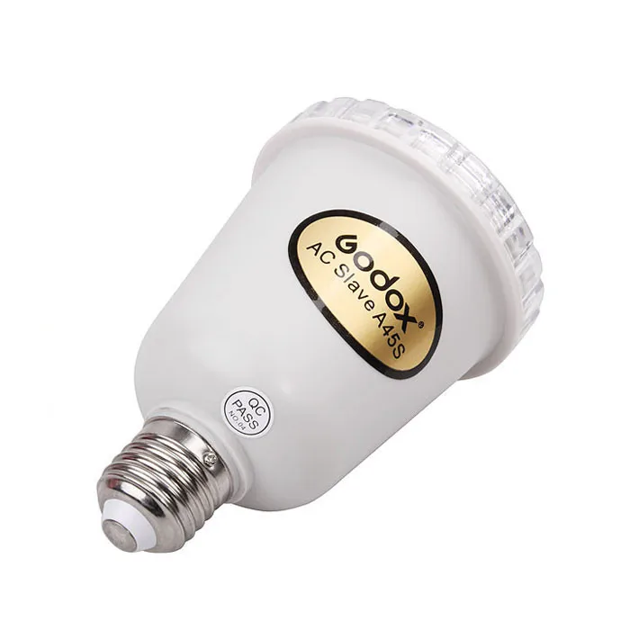 Стробоскопический светильник Godox A45S для фотостудии E27 с винтом AC Slave Flash Strobe Bulb 220V 110V
