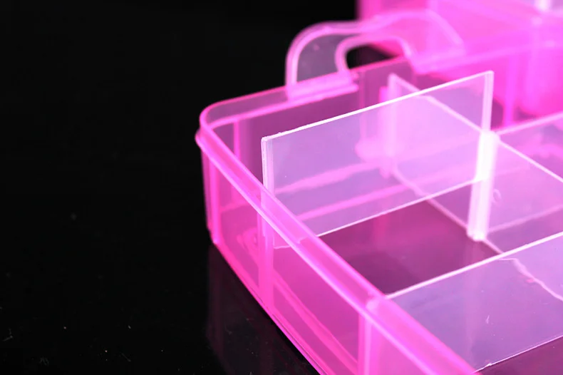 30 прозрачные сетки пластиковый P ящик для хранения колец ювелирные изделия