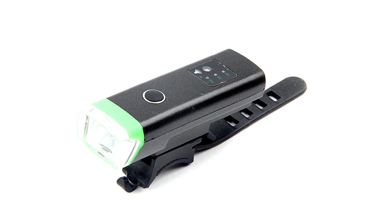 Black Green Велосипедный передний свет USB перезаряжаемые светодиодные фары для велосипеда Водонепроницаемый Велоспорт лампа защита батареи рукоятка фары фонарик факел - Цвет: Black Green