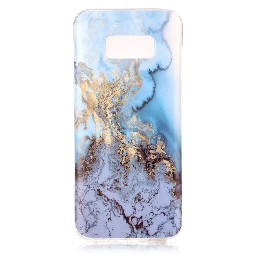 CrazyU для Samsung Galaxy S8 Case Мраморный Кремния 3D Печати Мягкий TPU Крышка Телефон Случаях