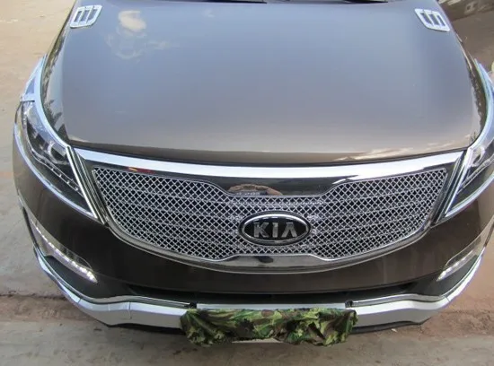 Для 2011- kia sportager Высококачественная решетка из нержавеющей стали, бегущая по обшивке, для отделки, автомобильный Стайлинг
