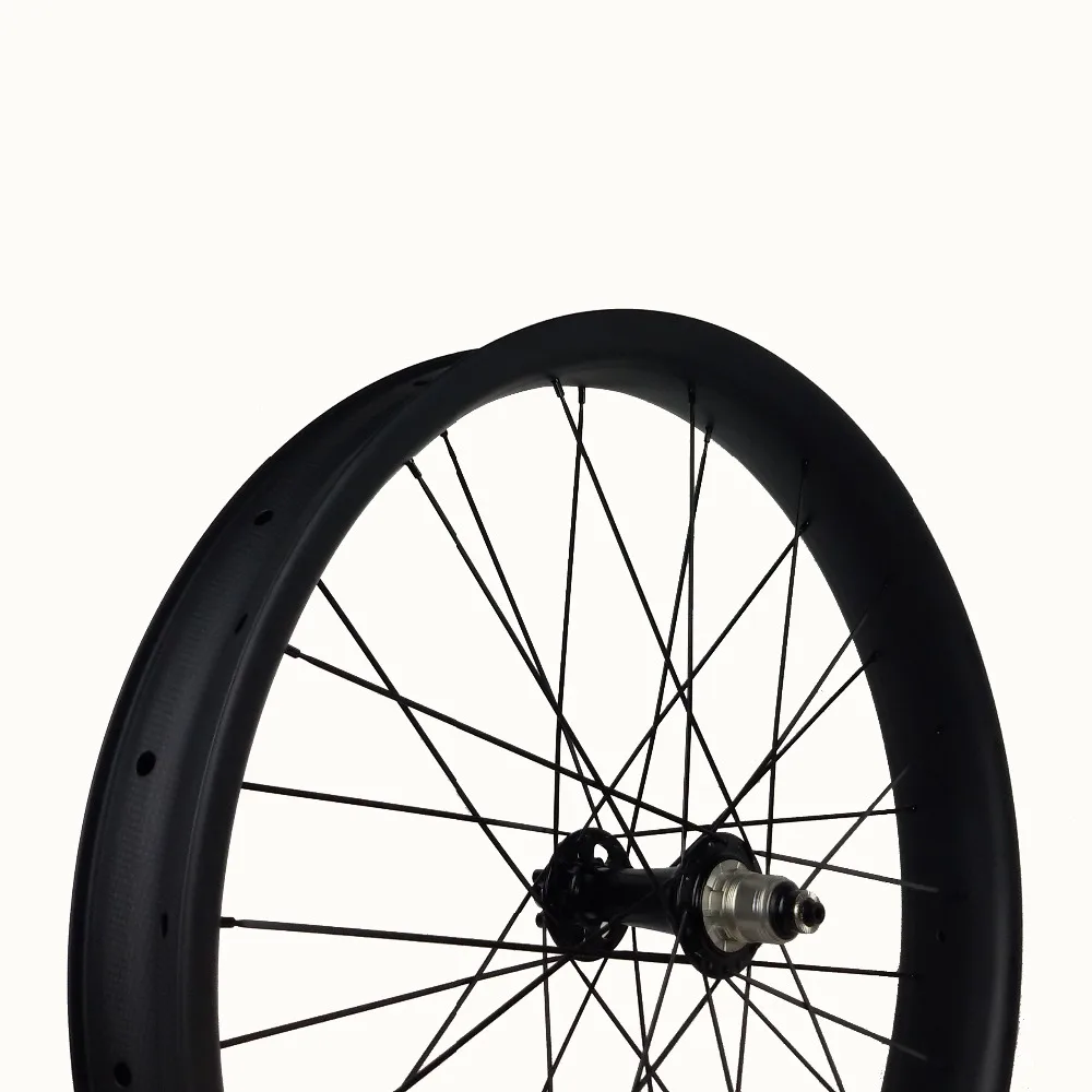 Stronger and stiffness of the bike history 26 inch Carbon FatBike wheelsets 100mm Width 25mm Depth Hookless Tubeless Compatible | Спорт и