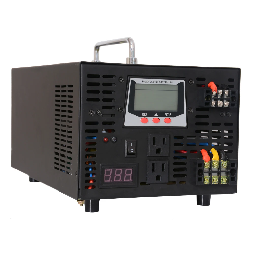 2500 Вт Чистая синусоида гибридный Инвертор 24V 220V солнечный инвертор 12 V/48 V до 120 V/230 V/240 V DC/AC преобразователь 30A Управление Зарядное устройство