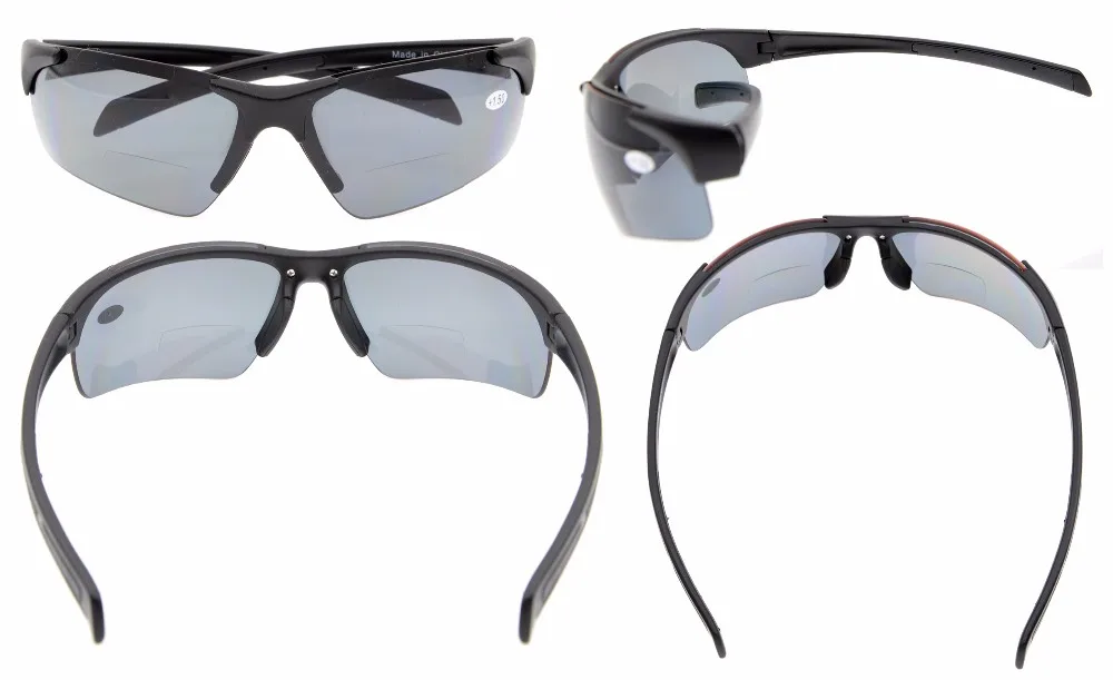 TH6186PGSG Eyekepper TR90 небьющиеся спортивные поликарбонатные поляризационные бифокальные Солнцезащитные очки без оправы