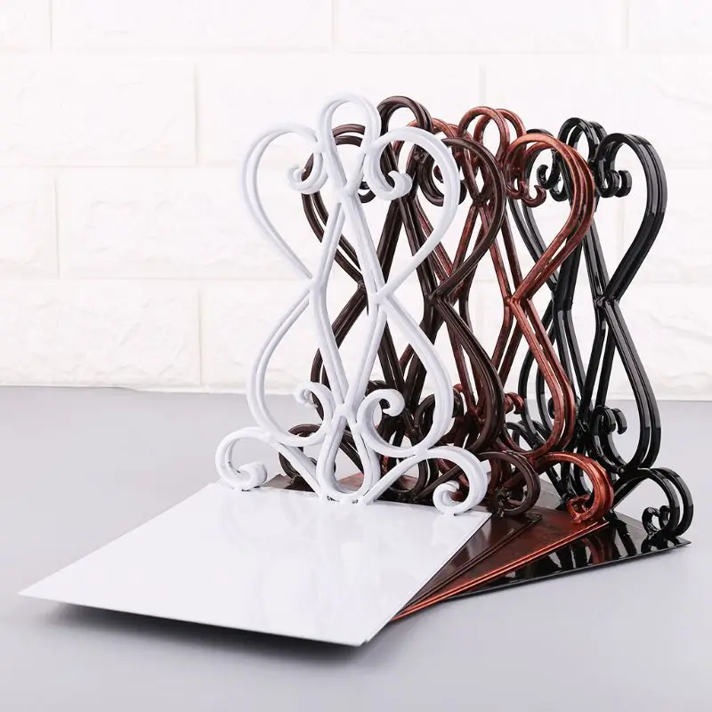 Портативная металлическая подставка для книг 1 пара Настольная полка