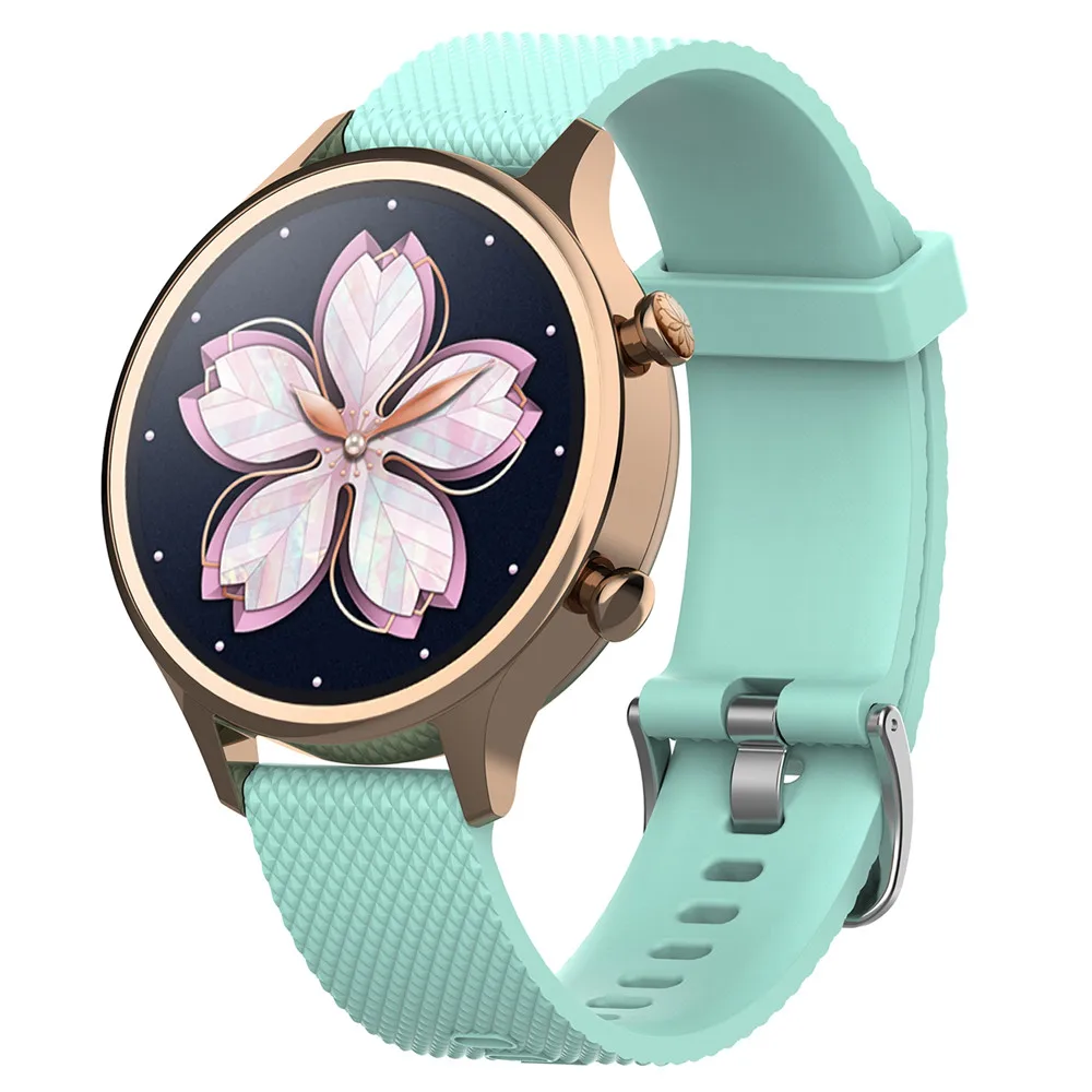 18mm silicone strap watchband for ticwatch c2 smartwatch rose gold version replacement womens wristband bracelet bands free global shipping