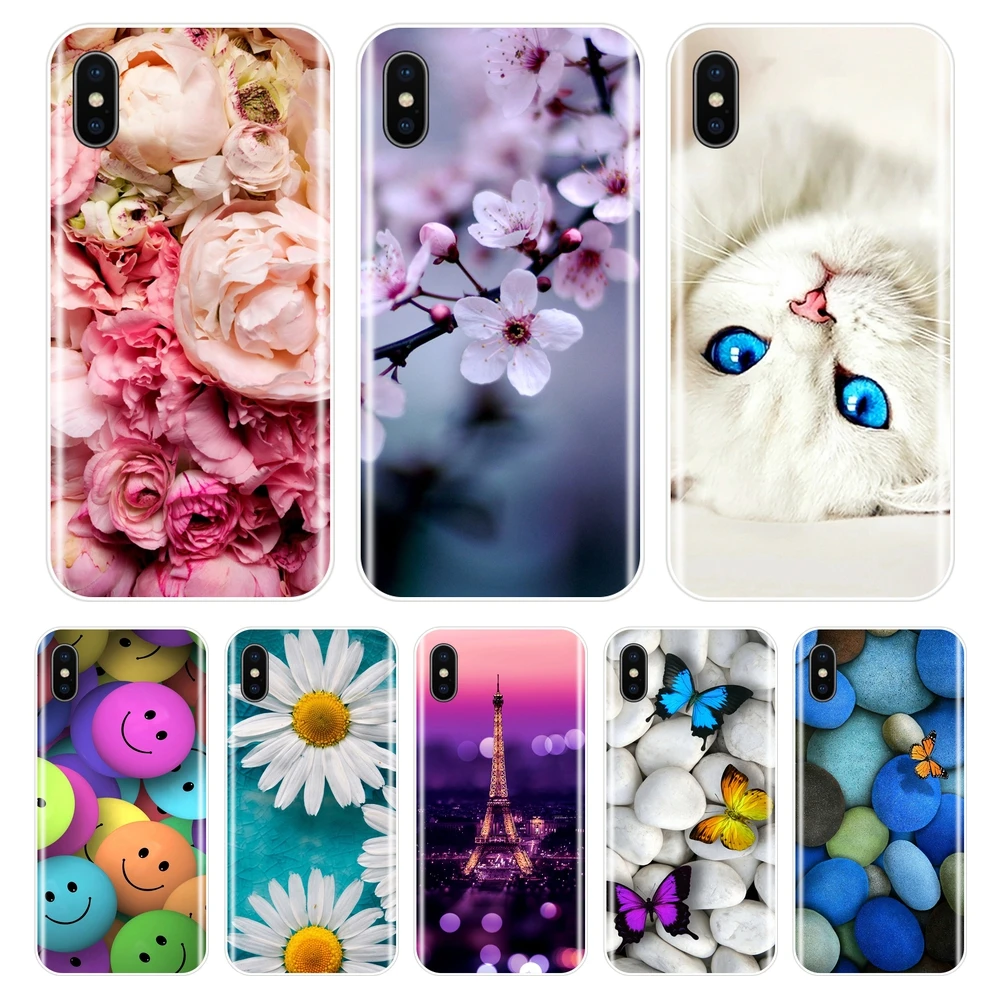 Чехол для телефона Huawei Y6 Y7 Y9 Prime 2018 Мягкий Силиконовый ТПУ милый чехол с