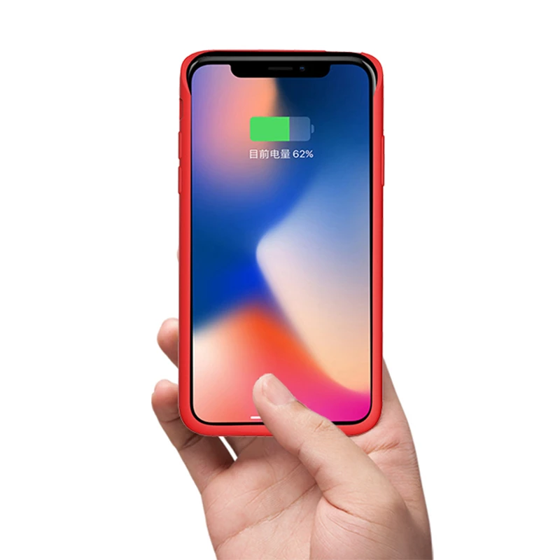 Магнитный чехол для зарядки power Bank с поддержкой аудио 4000 мАч портативный Мягкий силиконовый чехол для зарядного устройства для iPhone X чехол для аккумулятора