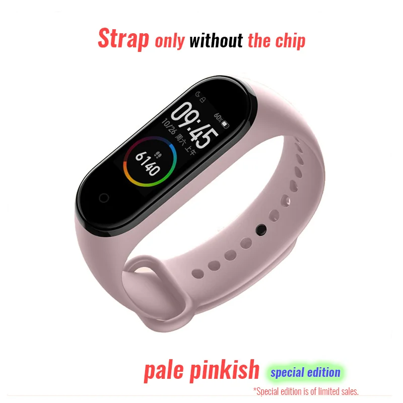 Официальный Цвет ремень для Xiaomi mi группа 4/3 mi Band-4 Мульти-Цвет дополнительного удобства светильник мягкие удобные плотно закрывается