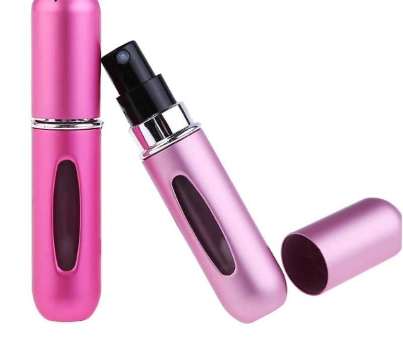 5 ML Portable Refillable Glass Perfume Bottle With Aluminum Sprayer Empty Cosmetic Parfum Vial For Traveler / by dhl 200pcs |