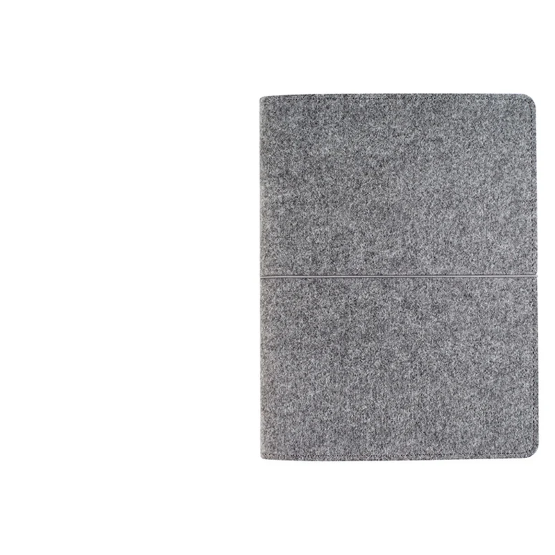 Bandage Gray Фетровая Обложка для ноутбука офисная тетрадь B5 большой блокнот планировщик ежедневных заметок многоразовые блокноты бизнес Канцтовары на заказ - Цвет: Bandage Gray