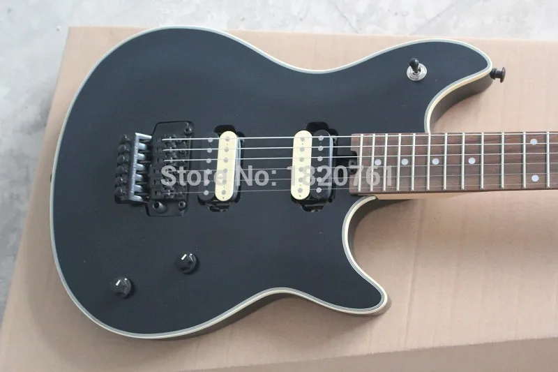Бесплатная доставка Custom Shop гитара палисандр EVH Вольфганг Черный 6 струны